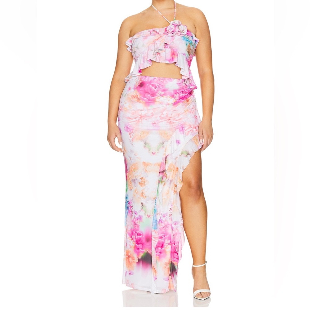 AFRM Pink and Orange Floral Set REVOLVE - Picture 2 of 16